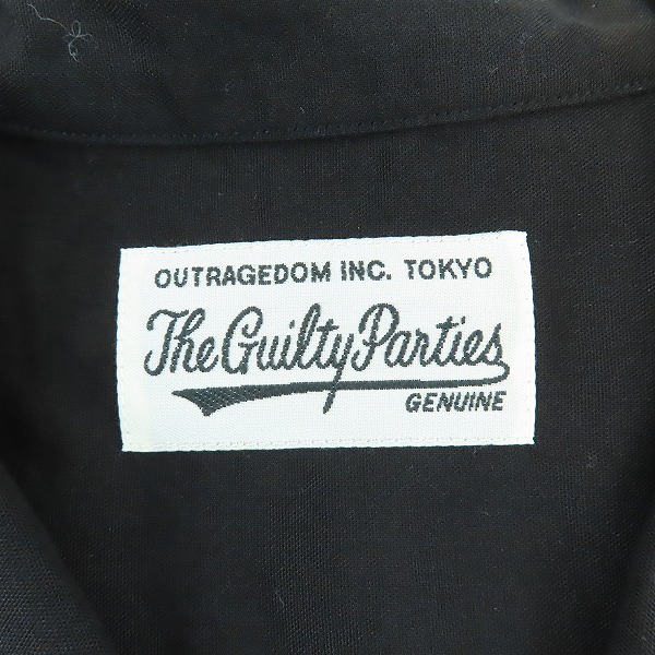 実際に弊社で買取させて頂いたWACKO MARIA/ワコマリア ロゴ刺繍 リヨセル オープンカラー 半袖シャツ /Mの画像 2枚目