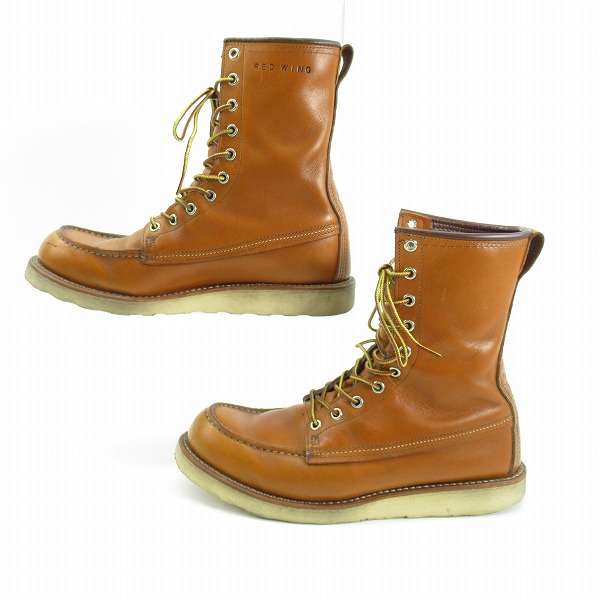 実際に弊社で買取させて頂いたRED WING/レッドウィング ロングセッターブーツ 復刻犬タグ 9877/8.5Dの画像 3枚目