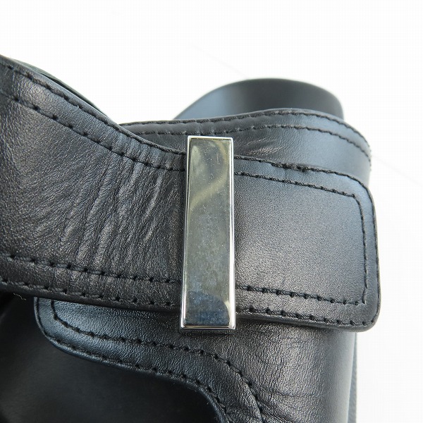 実際に弊社で買取させて頂いたAlexander McQueen/アレキサンダーマックイーン ハイブリッド ラバー＆レザー バックル プラットフォーム サンダル  652664/41の画像 6枚目