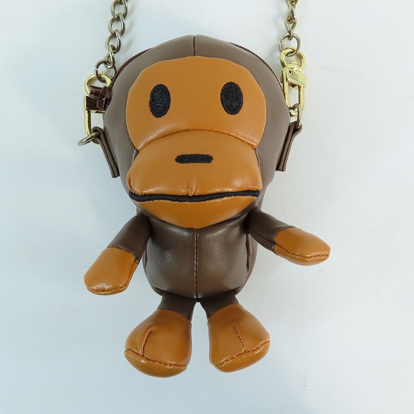 実際に弊社で買取させて頂いたA BATHING APE/アベイシングエイプ BABY MILO PLUSH DOLL CHAIN SHOULDER BAG ミニショルダーバッグ の画像 1枚目
