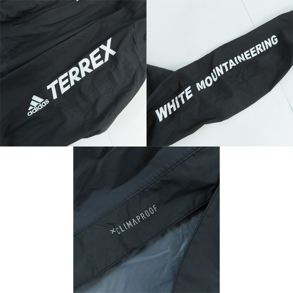 実際に弊社で買取させて頂いた【未使用】adidas×White Mountaineering/アディダス×ホワイトマウンテニアリング フード付ロング ジャケット DU0810/XSの画像 6枚目