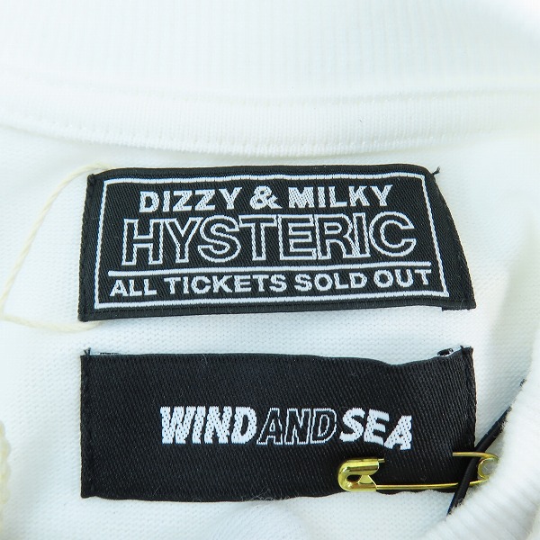 実際に弊社で買取させて頂いた【未使用】HYSTERIC GLAMOUR/ヒステリックグラマー×WIND AND SEA/ウィダンシー L/S Tシャツ/Sの画像 2枚目
