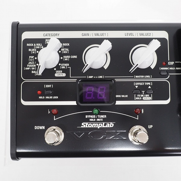 実際に弊社で買取させて頂いた【美品】VOX/ヴォックス SL2G StompLab IIG ギター用 コンパクト マルチエフェクター/動作確認済の画像 1枚目