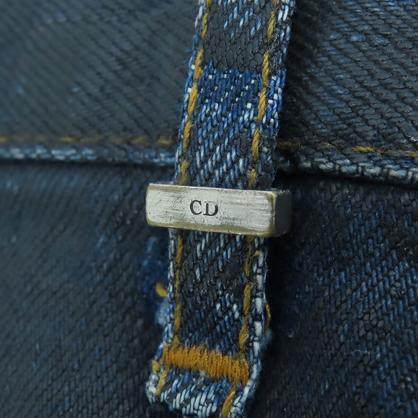 実際に弊社で買取させて頂いたDior HOMME/ディオールオム エディ期 アーカイブ ラスターコーティング デニム/46の画像 8枚目