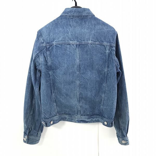 実際に弊社で買取させて頂いた【未使用】AURALEE/オーラリー  SELVEDGE FADED LIGHT DENIM BLOUSON/セルビッジ フェイデッド ライト ブルゾン A23SB03DE/2の画像 1枚目