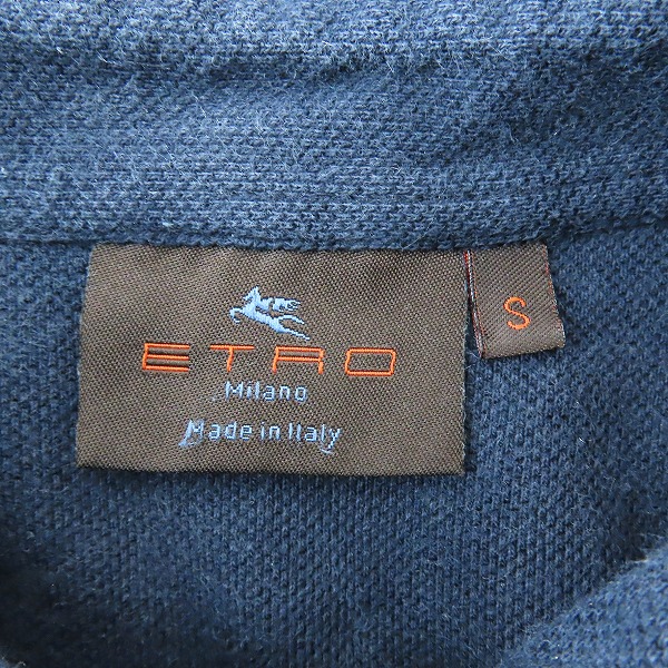 実際に弊社で買取させて頂いたETRO/エトロ 胸ポケット 半袖ポロシャツ Sの画像 2枚目