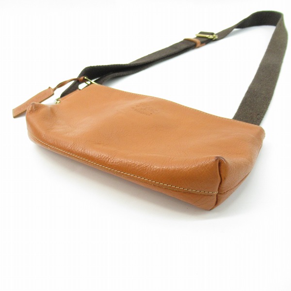 実際に弊社で買取させて頂いたIL BISONTE/イルビゾンテ レザー ショルダーバッグ/ボディバッグの画像 3枚目
