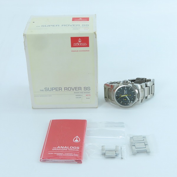 実際に弊社で買取させて頂いたNIXON/ニクソン FULL METAL SUPER ROVER 腕時計【動作未確認】の画像 8枚目