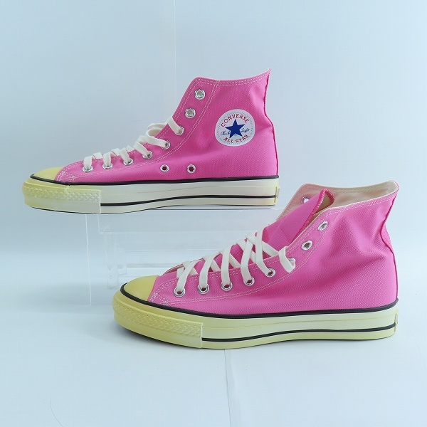 実際に弊社で買取させて頂いたCONVERSE/コンバース CANVAS AS J HI PINK キャンバス オールスター  スニーカー/9の画像 3枚目