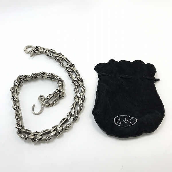 実際に弊社で買取させて頂いたA&G/エーアンドジー ファンシーコンビリンク ウォレットチェーン 1クリップの画像 9枚目