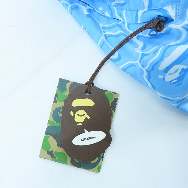 実際に弊社で買取させて頂いた【未使用含む】A BATHING APE/アベイジングエイプ ABC SEA SURFACE CAMO OPEN COLLAR SS SHIRT/ハーフパンツ/セットアップ/Sの画像 5枚目