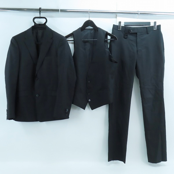 実際に弊社で買取させて頂いたRoen×semantic design/ロエン×セマンティックデザイン ストライプ 3Pスーツ セットアップ/S