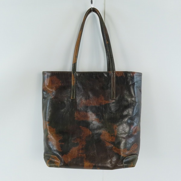 実際に弊社で買取させて頂いたaniary/アニアリ カモフラ/迷彩柄 レザー トートバッグの画像 1枚目