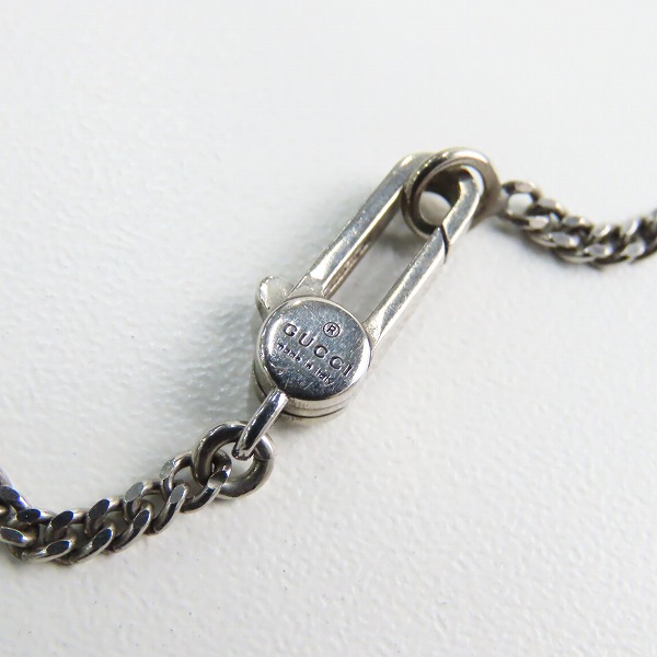 実際に弊社で買取させて頂いたGUCCI/グッチ ゴースト スカル ドクロ 髑髏 GG柄 ネックレスの画像 5枚目