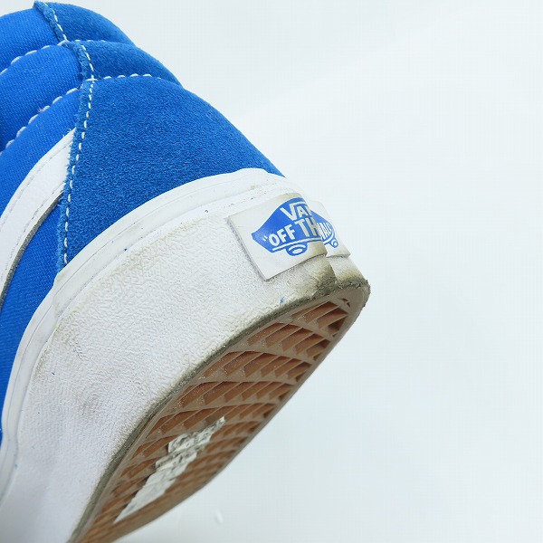 実際に弊社で買取させて頂いたVANS/バンズ Sk-8 MID REISSUE/スケートハイ ミッド ブルー 721277/27.5の画像 7枚目