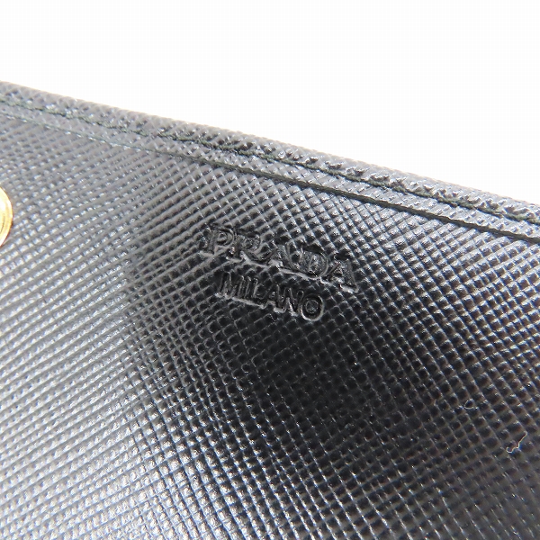実際に弊社で買取させて頂いたPRADA/プラダ サフィアーノレザー リボン 二つ折り長財布 の画像 6枚目