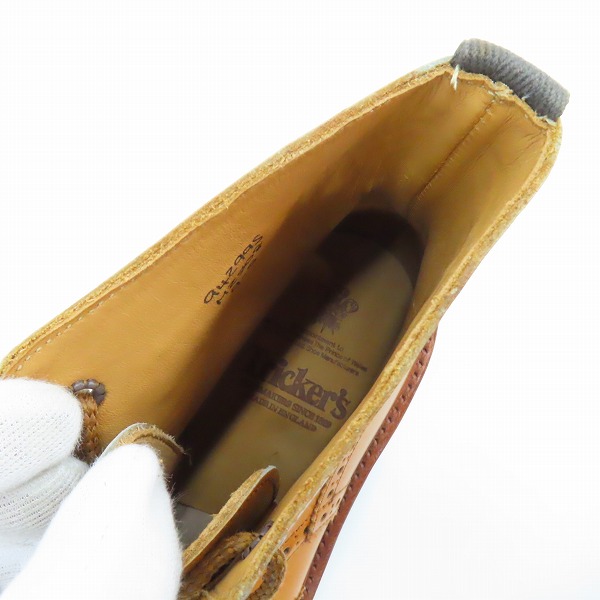 実際に弊社で買取させて頂いたTrickers/トリッカーズ MOLTON/モールトン カントリーブーツ ウイングチップ シューズ M2508/9の画像 4枚目