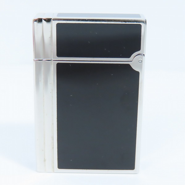 実際に弊社で買取させて頂いたS.T.Dupont/S.T.デュポン GATSBY/ギャッツビー ガスライター 黒漆×シルバー 18787の画像 2枚目