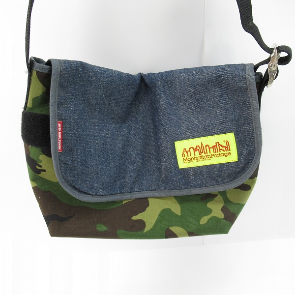 実際に弊社で買取させて頂いたManhattan Portage/マンハッタンポーテージ デニム/カモフラ ショルダーバッグ