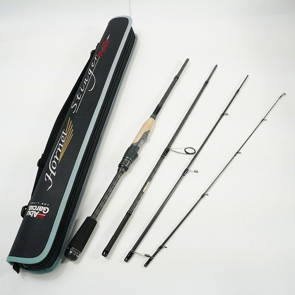 実際に弊社で買取させて頂いた【未使用】AbuGarcia/アブガルシア HSPS-704M Hornet Stinger PLUS 4ピース スピニングロッド バスロッド ケース付き