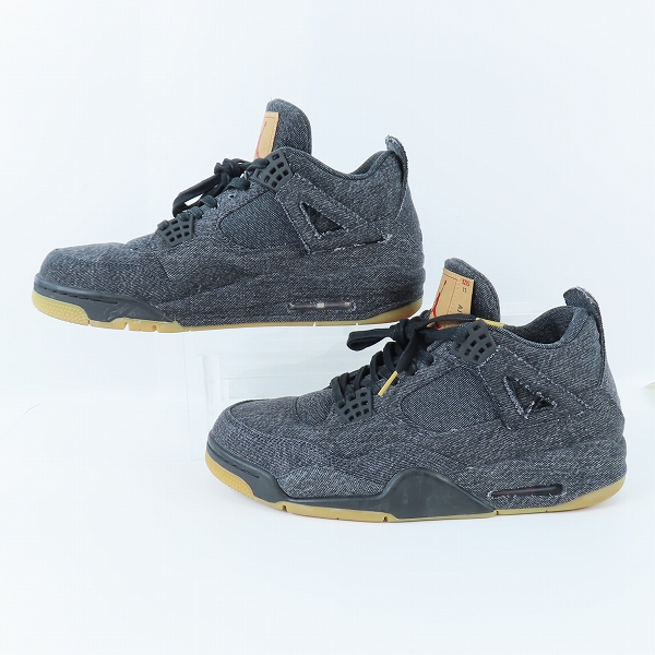 実際に弊社で買取させて頂いたNIKE×LEVI'S/ナイキ×リーバイス AIR JORDAN 4 RETRO BLACK DENIM エアジョーダン4 ブラックデニム A02571-001/29の画像 3枚目