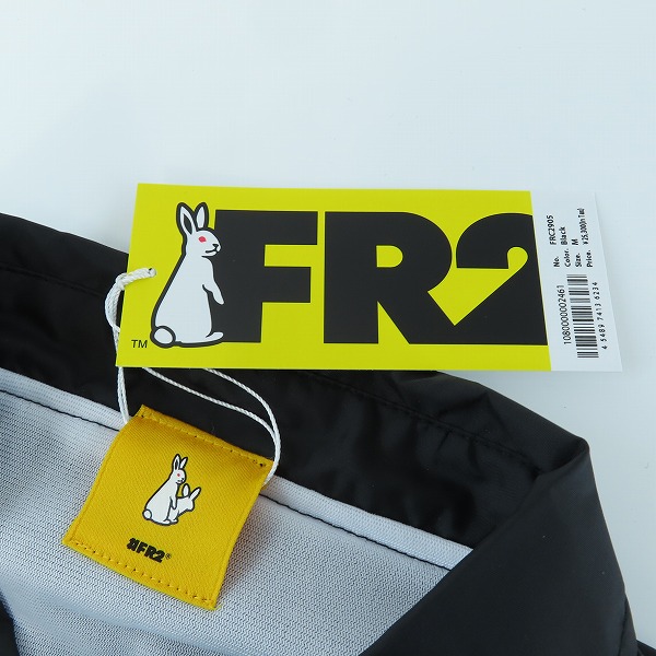 実際に弊社で買取させて頂いた(1)【未使用】FR2 × SNKRDUNK/エフアールツー × スニーカーダンク Angel Coach Jacket Black FRC2905/Mの画像 2枚目