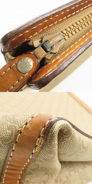 実際に弊社で買取させて頂いたCELINE/セリーヌ ロゴ マカダム柄 クラッチバッグ/ポーチ M07 の画像 8枚目