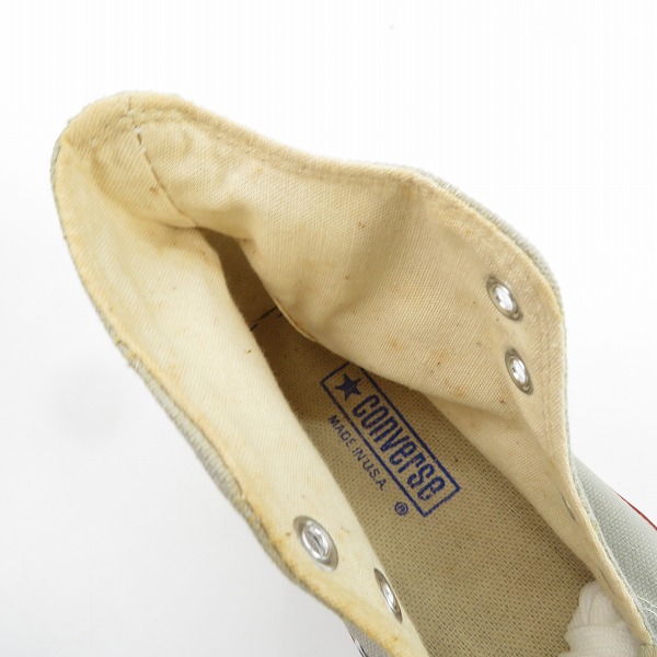 実際に弊社で買取させて頂いたCONVERSE/コンバース 80s ヴィンテージ/ビンテージ USA製/銀箱 ALL STAR/オールスター スニーカー 1-9615/7の画像 4枚目