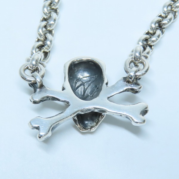 実際に弊社で買取させて頂いたCRAZY PIG/クレイジーピッグ クロスボーン スカルネックレス/ペンダントの画像 2枚目