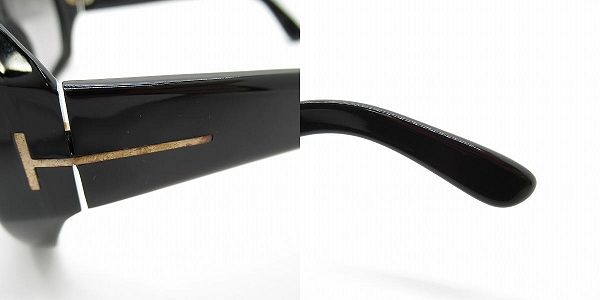 実際に弊社で買取させて頂いたTOM FORD/トムフォード Elise サングラス/アイウェア TF266 01Bの画像 8枚目