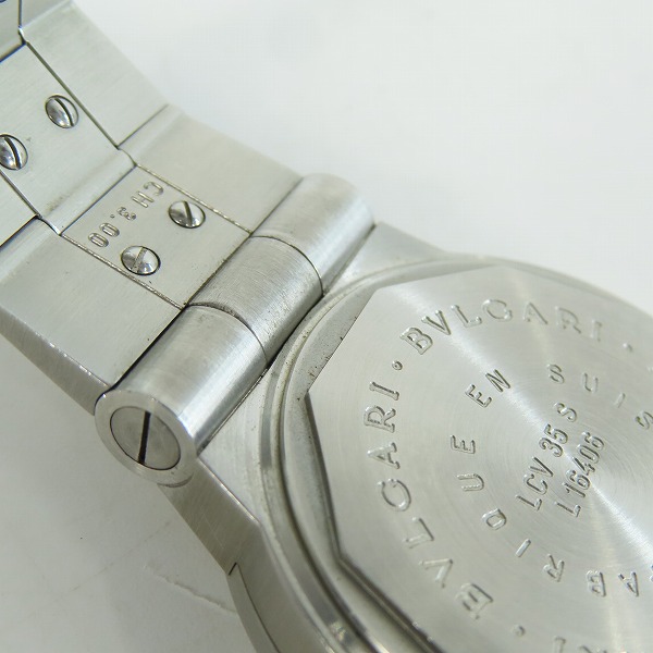実際に弊社で買取させて頂いたBVLGARI/ブルガリ ディアゴノ スポーツ デイト AUTOMATIC/オートマチック/自動巻き 腕時計/ウォッチ LCV35Sの画像 7枚目