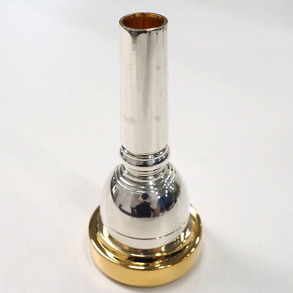 実際に弊社で買取させて頂いたBrass Lab.MOMO/ブラスラボモモ 51W☆ ユーフォニアム用マウスピース IG/リム・インナー金メッキ、ボディ銀メッキ仕上の画像 4枚目