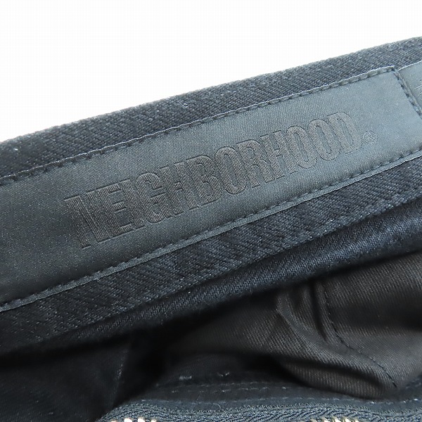 実際に弊社で買取させて頂いたNEIGHBORHOOD/ネイバーフッド DP BASIC PANTS/ベーシックパンツ ブラック 242AQNH-PTM05/Sの画像 3枚目