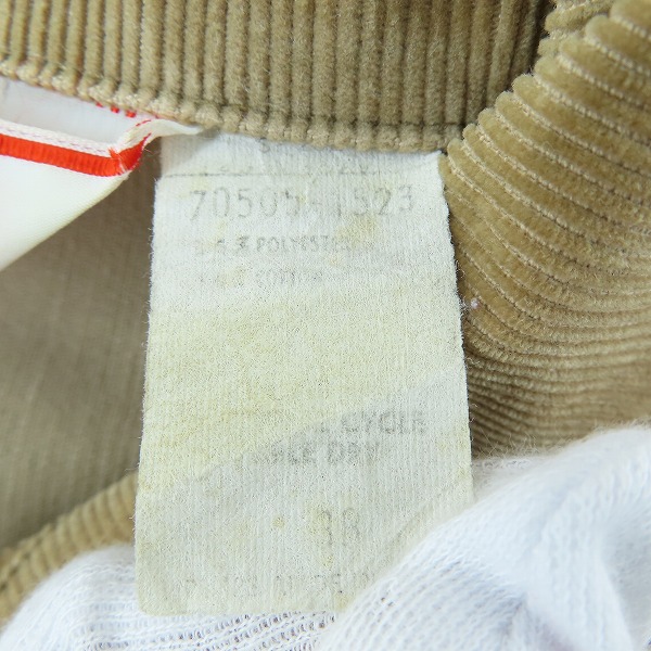 実際に弊社で買取させて頂いたLEVIS/リーバイス スモールe コーデュロイジャケット 1970年代 70505-1523/38の画像 3枚目