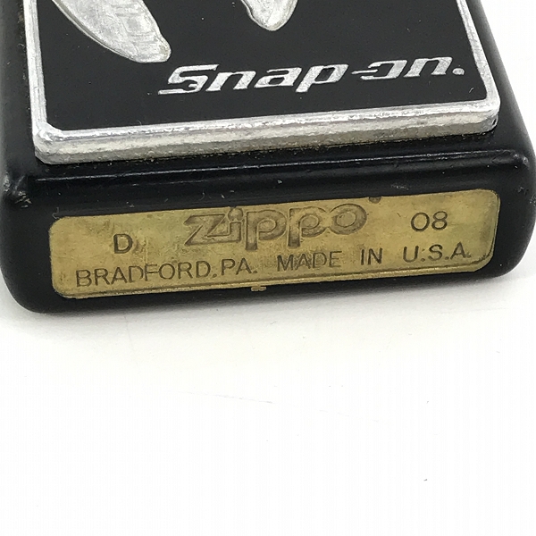 実際に弊社で買取させて頂いたZIPPO/ジッポー Snap-on/スナップオン メタル張り 2008年製の画像 2枚目
