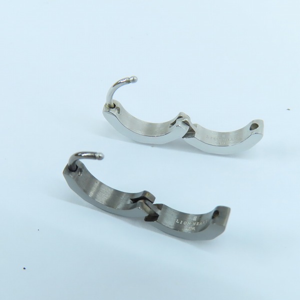 実際に弊社で買取させて頂いたLION HEART/ライオンハート THE EDGE カッティング フープ ピアス 3点セットの画像 2枚目