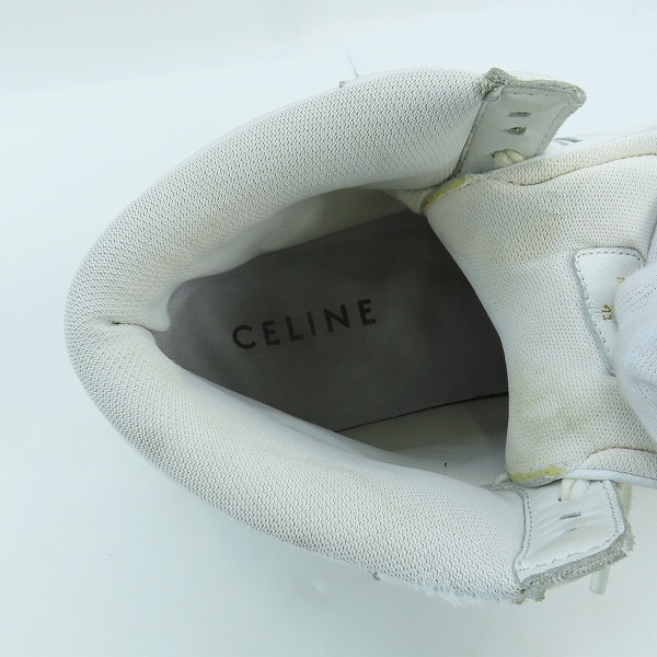 実際に弊社で買取させて頂いたCELINE/セリーヌ ハイカット スニーカー MU0221/41の画像 4枚目