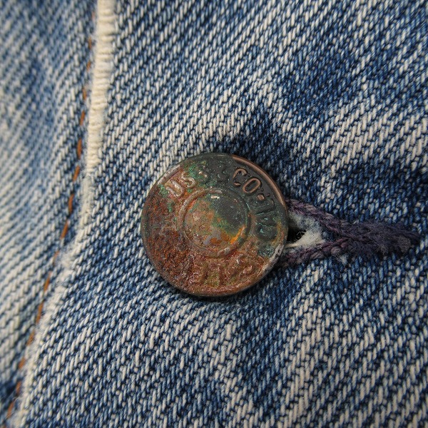 実際に弊社で買取させて頂いたLEVI’S/リーバイス ユーロ/フランス製/ヴィンテージ/ビンテージ/ボタン裏刻印273 デニムジャケット 70500 0217/46の画像 7枚目