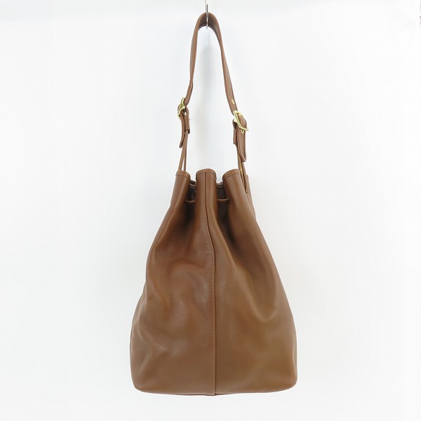 実際に弊社で買取させて頂いたOLD COACH/オールド コーチ オールレザー 巾着ハンドバッグ 9166