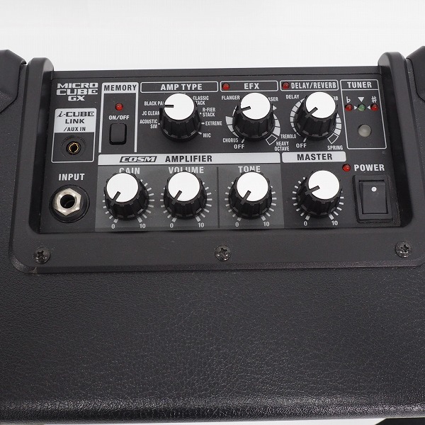 実際に弊社で買取させて頂いたRoland/ローランド M-CUBE GX マイクロキューブ ギターアンプ ACアダプター付【動作確認済】の画像 3枚目