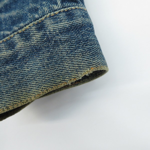 実際に弊社で買取させて頂いたEVISU/エヴィス 1st Type デニムジャケットの画像 7枚目