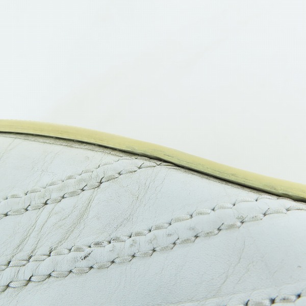 実際に弊社で買取させて頂いたLOUIS VUITTON/ルイヴィトン オフホワイト レザースニーカー BA0046/8 の画像 7枚目