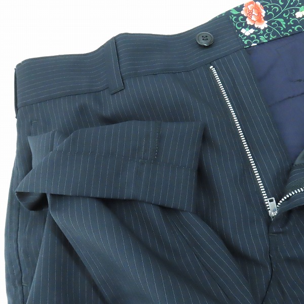 実際に弊社で買取させて頂いたJUNYA WATANABE MAN COMME des GARCONS/ジュンヤワタナベ コムデギャルソン クロップド スラックス/トラウザーパンツ WI-P015/Sの画像 2枚目