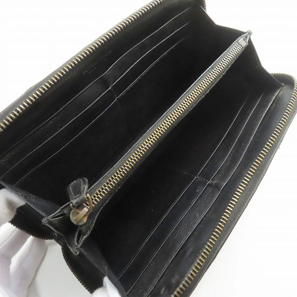 実際に弊社で買取させて頂いたBOTTEGA VENETA/ボッテガヴェネタ イントレチャート レザー 長財布の画像 3枚目