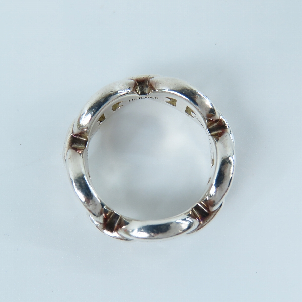 実際に弊社で買取させて頂いたHERMES/エルメス Chaine d'Ancre Enchainee シェーヌダンクル アンシェネ シルバーリング/6号の画像 5枚目