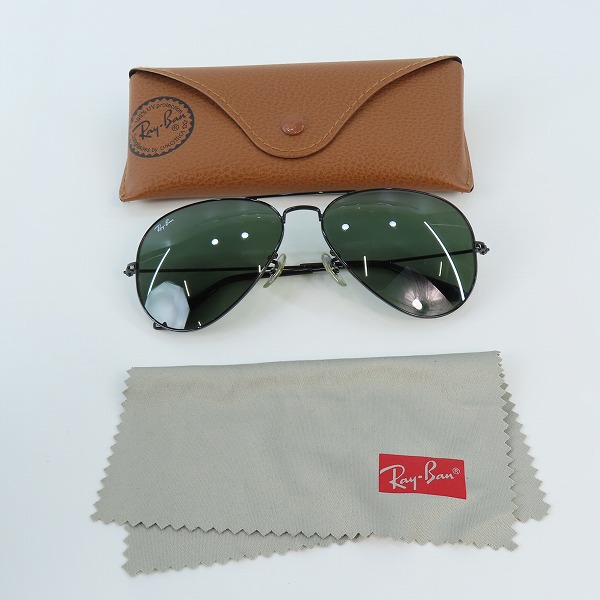 実際に弊社で買取させて頂いたRay-Ban/レイバン AVIATOR LARGE METAL アビエーター サングラス/アイウェア RB3025 L2823の画像 8枚目