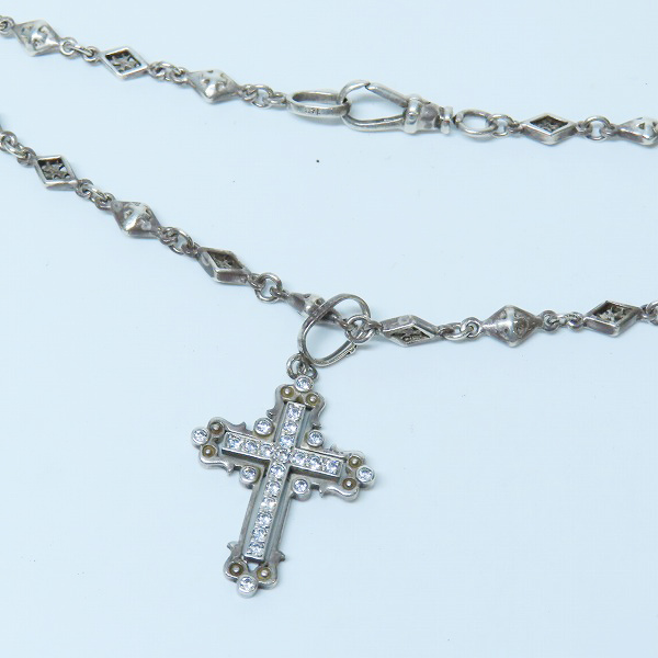 実際に弊社で買取させて頂いたLoree Rodkin/ローリーロドキン バチカンクロス ペンダント/ミクスドダイヤチェーン 16inch