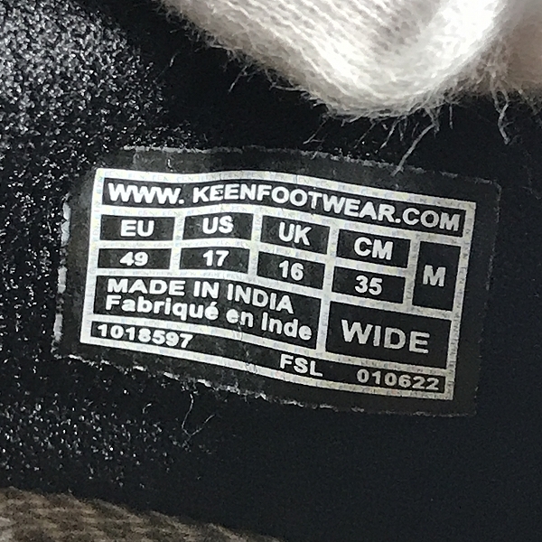実際に弊社で買取させて頂いたKEEN/キーン OUTDOOR TARGHEE III WP WIDE ハイキングブーツ 1018597 /35の画像 5枚目