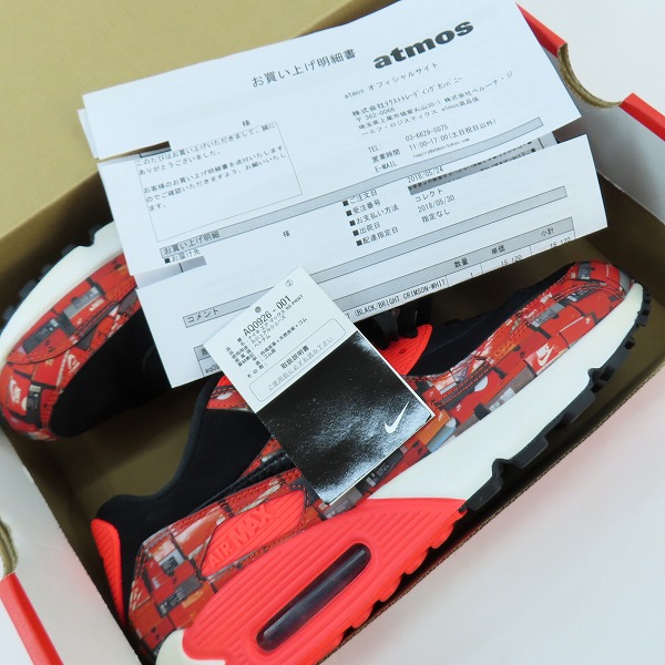 実際に弊社で買取させて頂いたNIKE×atmos/ナイキ×アトモス AIR MAX 90 PRNT WE LOVE NIKE/エアマックス90 プリント AQ0926-001/28.0の画像 7枚目