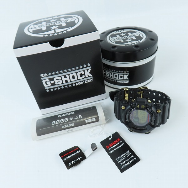実際に弊社で買取させて頂いたG-SHOCK/Gショック 35周年 FROGMAN/フロッグマン タフソーラー GF-8235D-1BJRの画像 8枚目